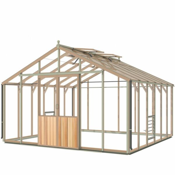Houten tuinkas Alton EVO12 3877mm breed