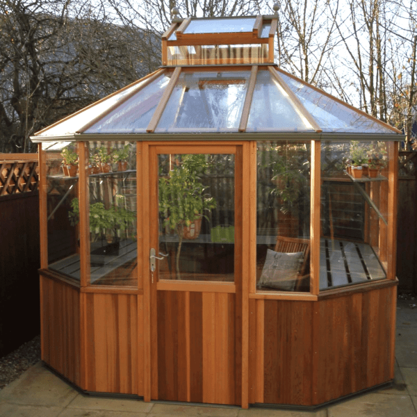 Houten tuinkas Alton EVO Octagonal 2800 x 2800 mm