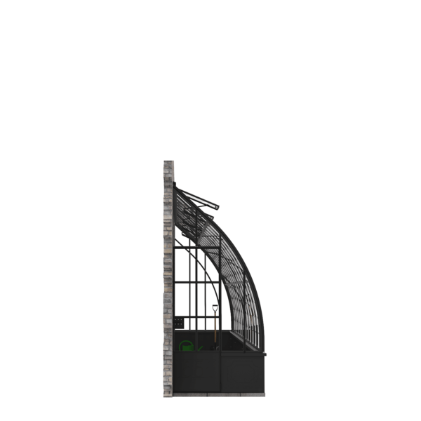 Stalen muurkas 1250mm breed 1858 - Noordwyck - stalen borstwering