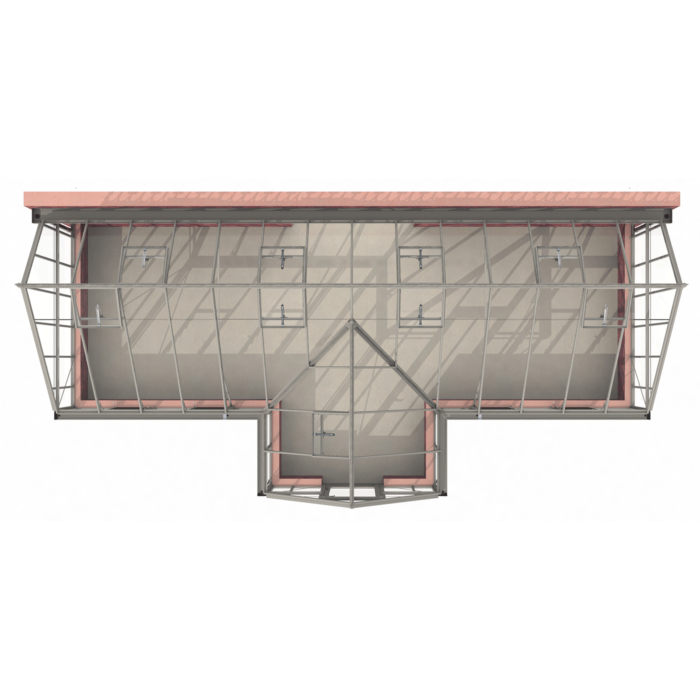 Tuinkas Robinsons Rochester op borstwering 2929 / 4162mm diep