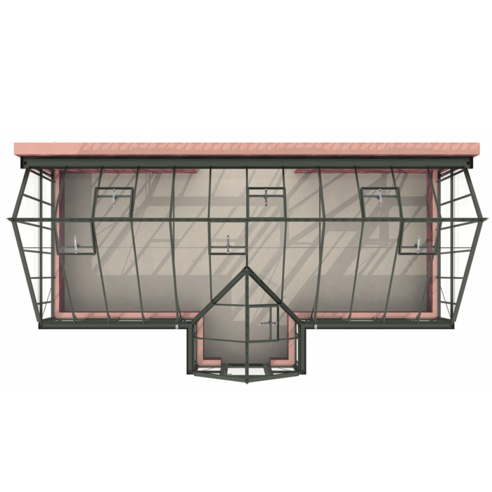 Tuinkas Robinsons Rolleston op borstwering 2929 / 3862mm diep