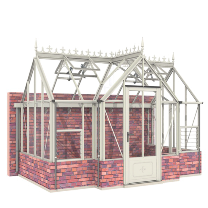 Tuinkas Robinsons Ranby op borstwering 1972 / 2302mm diep tegen muur