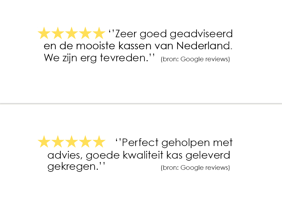 Tuinkas ervaringen en projecten